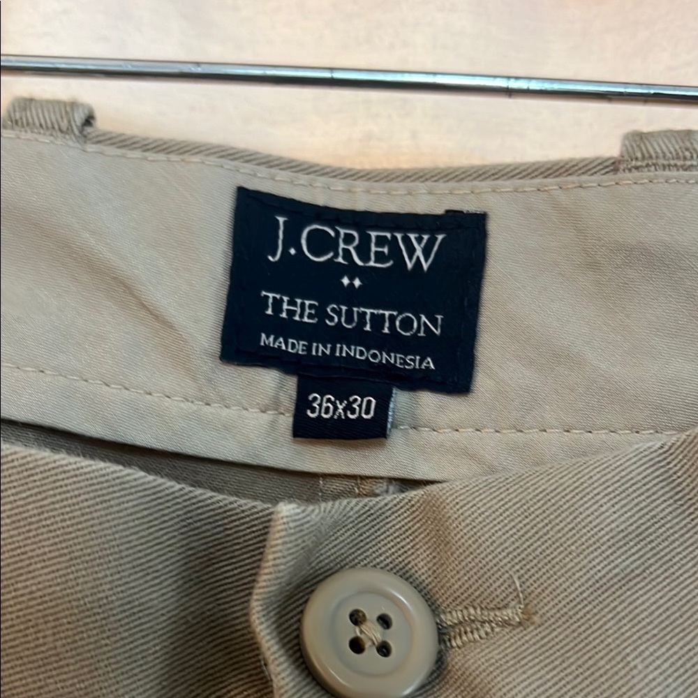 J. Crew Tan Chinos Khaki pants, The Sutton 36x30, excellent condition